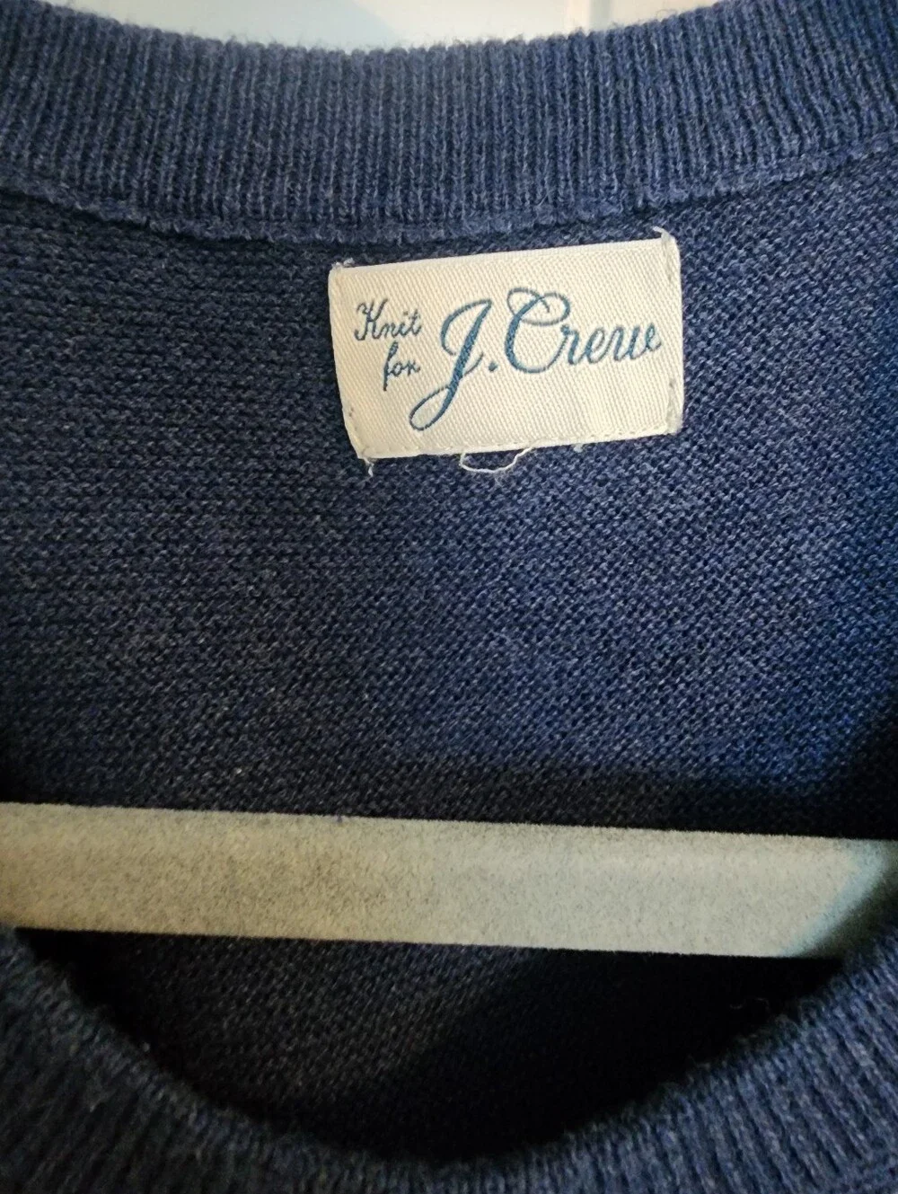 J. Crew Men’s Dark Blue Crewneck Sweater